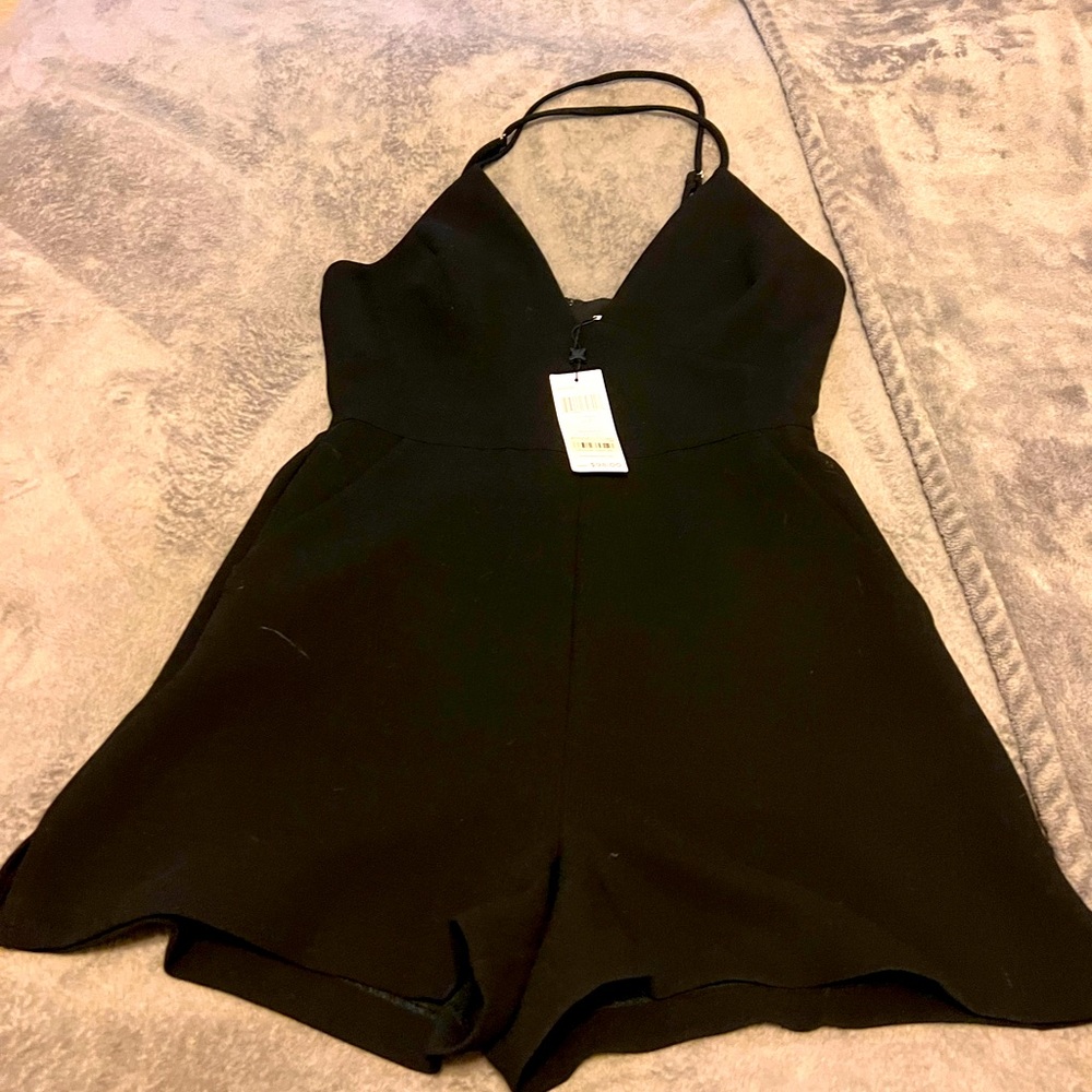 BCBG Black Romper Size 2 Brand New with tag